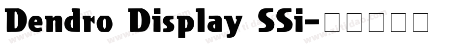 Dendro Display SSi字体转换